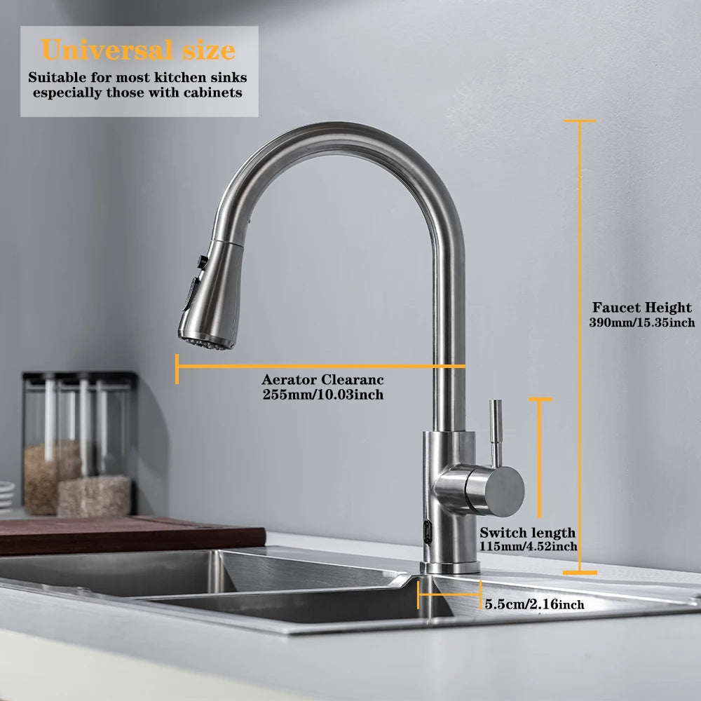 Smart Kitchen Sing whith touch sensor