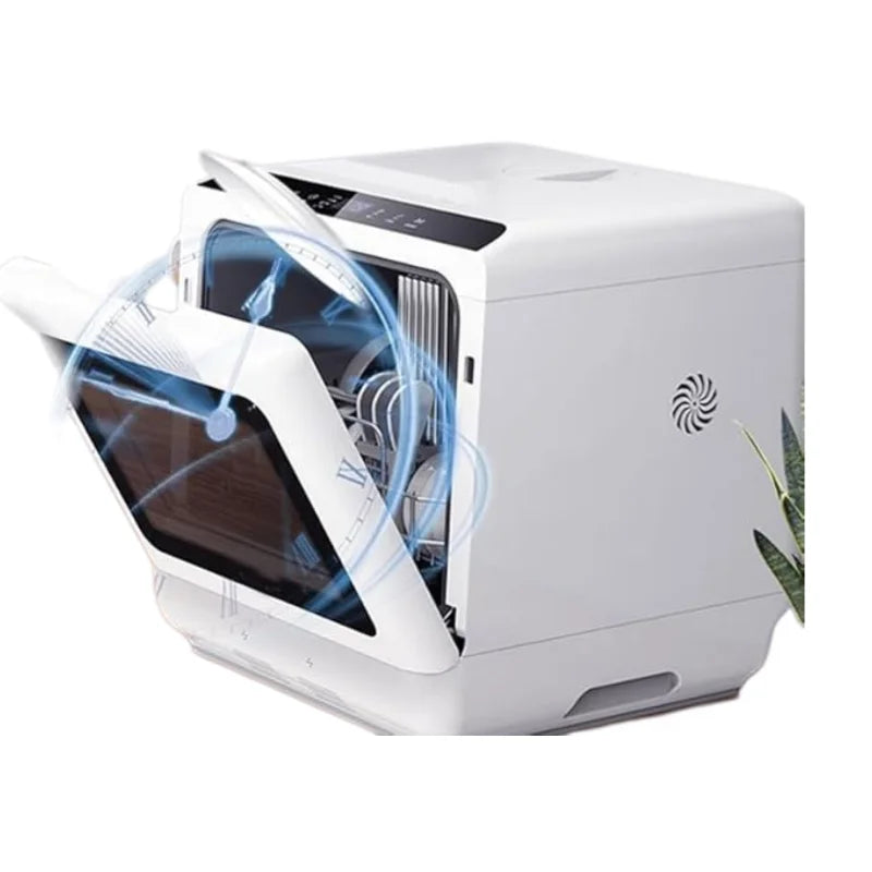 Smart Mini Dishwasher Countertop 6-8 Sets With Air Drying & Sterilization Function For Kitchen
