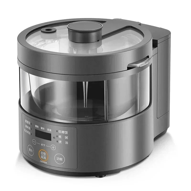 Smart 3L Electric Rice Cooker with Glass Lid